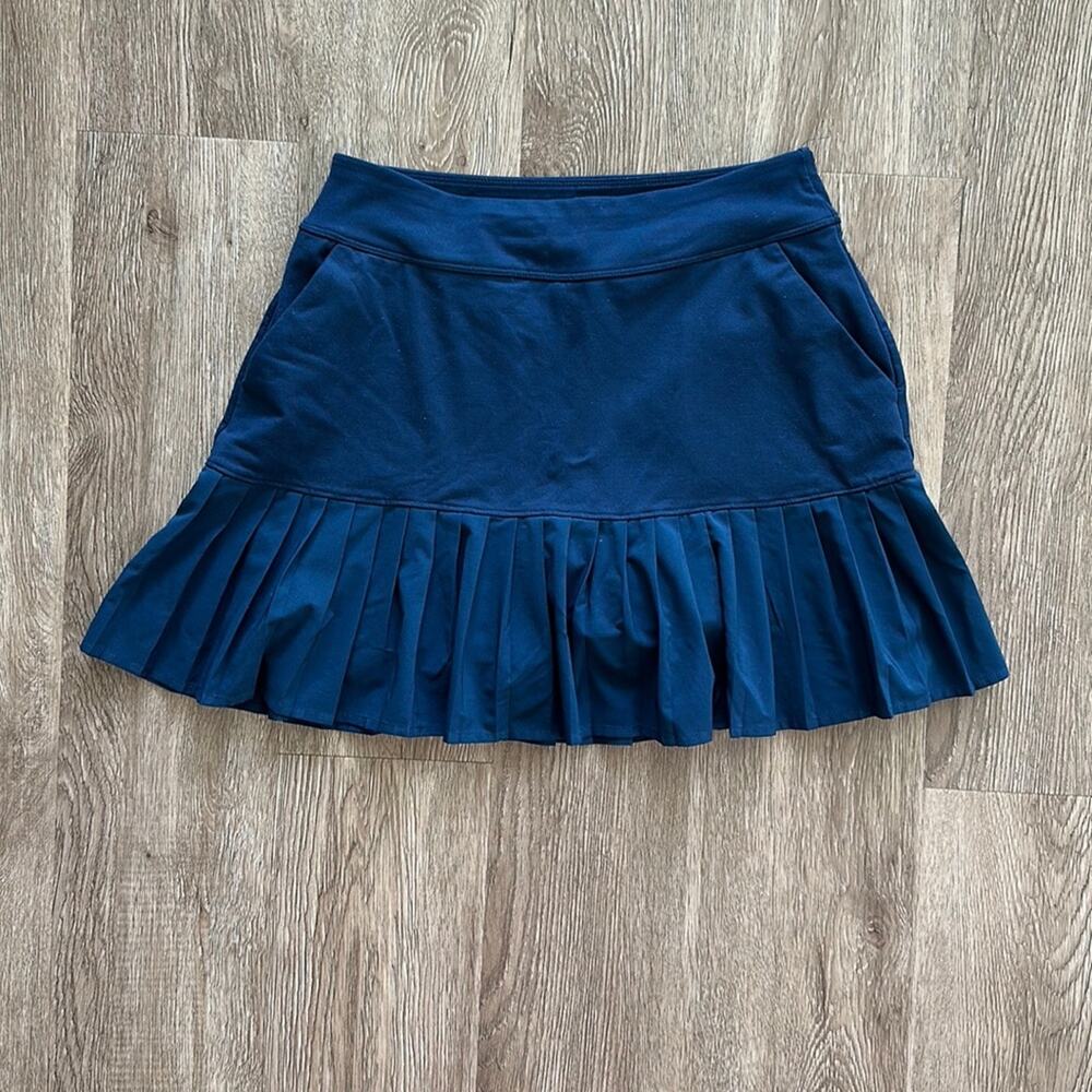 Under Armour Tuck Pleated Golf Skort Navy Blue Size XS